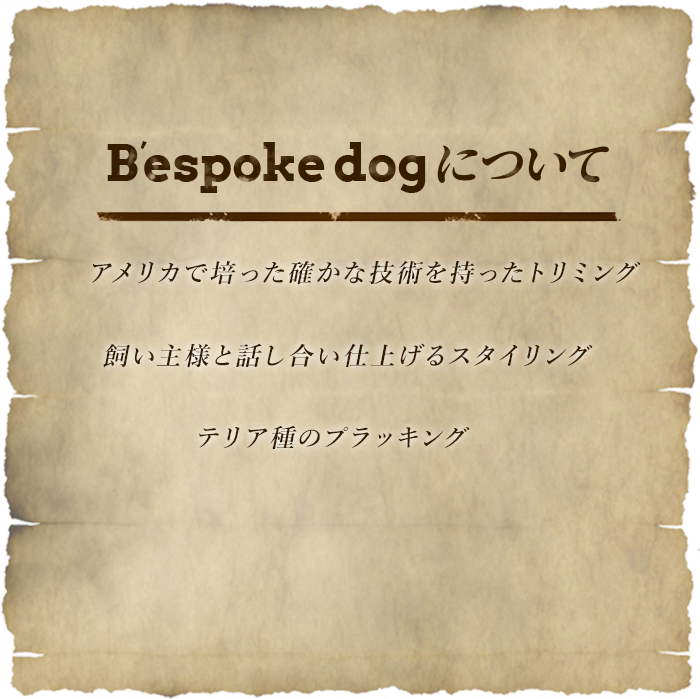 B’espoke dogについて